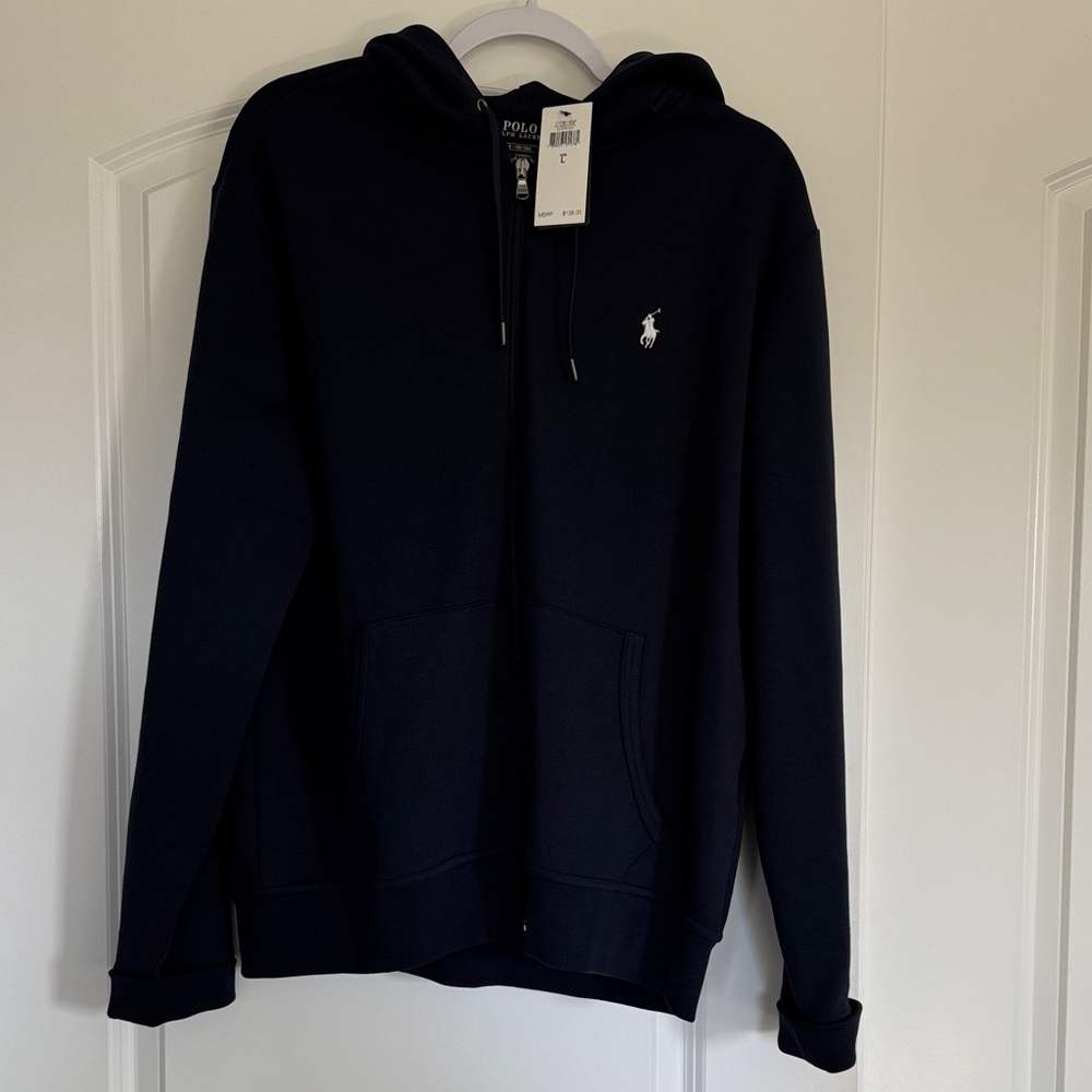 Polo by Ralph Lauren Men's Navy Zip-Up Sweater